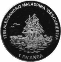 () Монета Тонга 2001 год 1 паанга ""  Биметалл (Серебро - Ниобиум)  UNC